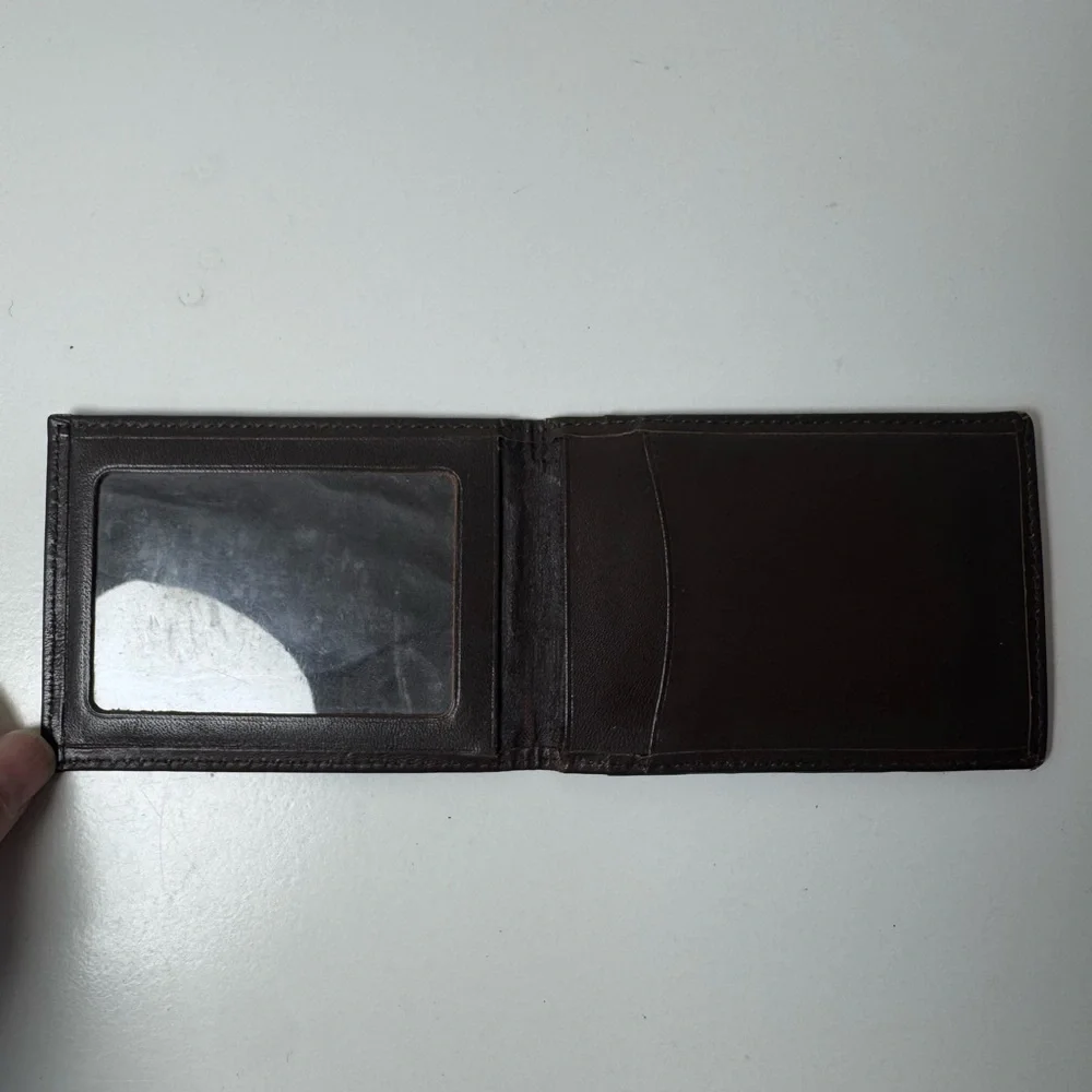 Burberrys Unisex Tan Check Card Holder with Brown Trim